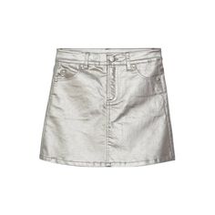 The Luv Betsey Girls Foil Coated Denim Skirt is a trendy and stylish addition to any young girl's wardrobe. Made from foil-coated fabric, this skirt offers a unique and eye-catching look with a touch of metallic shimmer. The button front closure and zip fly provide a secure and adjustable fit, perfect for everyday wear or special occasions. The mini length adds a fun and playful element to the skirt, while the 3 front pockets and 2 back pockets offer functionality and storage space. Your little one will stand out in style with this fashionable Luv Betsey denim skirt, perfect for expressing her individuality and personality Size: 7-8.  Color: Silver.  Gender: female.  Age Group: kids. Pleated Denim Skirt, Girls Denim Skirts, Coated Denim, Girls In Mini Skirts, Short Denim Skirt, Lined Jeans, Cargo Skirt, Girls Wardrobe, Girls Denim