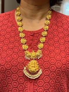 22 Karat Gold 'Lakshmi - Peacock' Long Necklace with Beads & Pearls (Temple Jewellery) - 235-GN4320 - in 62.900 Grams for USD $4933.09. 
Made in India by Totaram Jewelers Online this product is in Gold - 22 Karat BIS Hallmark 916 KDM Gold  & is an excellent gift for Adult - Women. Ships fully insured with secured guaranteed delivery for free with your order over $250 from New Jersey USA & comes with 30 days exchange policy. Necklace With Beads, Temple Jewellery, Gifts For Adults, 22k Gold, Long Necklace, Hallmark, Temple, Statement Necklace, Chain Necklace