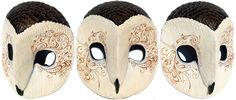 Owl Mask Character Design, Barn Owl Mask, Mask Drawing, Tumblr Post, Cool Masks, Animal Masks, Masks Art