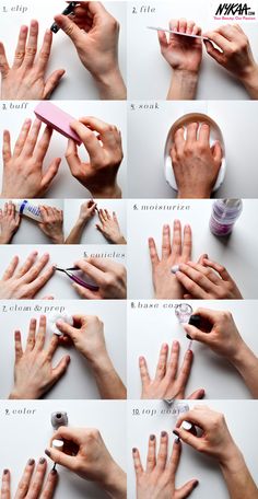 Master the perfect at-home mani-pedi | How To Do Manicure, Unghie Nail Art, Nagel Tips, Nail Care Routine, Nail Care Tips, Manicure At Home, Manicure Y Pedicure