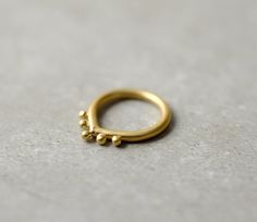 Hindu ring  Christmas gift present drop gold ring by StudioBALADI Hannukah Gift, Unique Gold Rings, Minimalist Diamond Rings, Delicate Engagement Ring, Silver Fir, Ring Indian, Indian Rings, Drop Ring, Handmade Wedding Rings