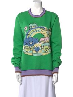 heaven BY MARC JACOBS PulloverGreenGraphic PrintLong Sleeve with Crew NeckFit:Knitwear by heaven BY MARC JACOBS typically fit true to size. Heaven Marc Jacobs Sweater, Heaven By Marc Jacobs Sweater, Heaven By Marc Jacobs, Vintage Holiday Dress, Designer Gifts, Coat Pant, Sweater Accessories, Kids Design, Handbags On Sale