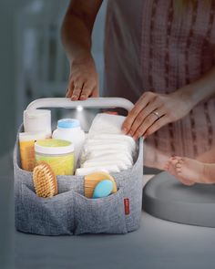 Light Up Diaper Caddy | Skiphop.com Postpartum Care Kit, Diapering Essentials, Clothes Shops, Toddler Designer Clothes, Diaper Caddy, Nursery Style, Skip Hop, Foster Care, Baby Registry