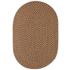 an oval rug on a white background