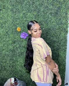 Cute Ponytail Hairstyles, Hair Ideas Medium, Hoco Hair Ideas Curls, Birthday Hairstyles, Quick Natural Hair Styles