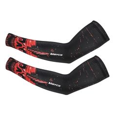 Sun Protection Cycling arm sleeves Cycling Apparel & Accessories Bikewest.com red 2 S Women Skull Tattoo, Graffiti Funny, Women Bike, Fish Man, Mtb Bike, Sun Tan