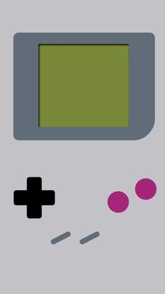 an old style video game controller with buttons on the front and back side, in grey