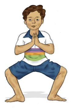 a man is sitting on his knees and making a yoga pose with his hands together