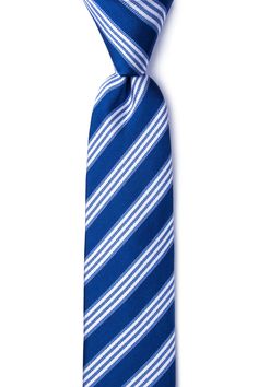 Your new go-to striped tie has just arrived and it has everything you've ever wanted in a tie. From fashion-forward stripes to premium quality material, you can't go wrong when adding this piece to your wardrobe. Navy Blue Tie, Striped Tie, Tie Accessories, Blue Ties, Blue Silk, Suit And Tie, Bold Fashion, Ties Mens, Silk Ties