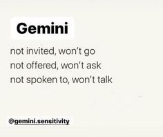 an email message with the caption'gemini not involved, won't go not offered, won't ask not spoken't talk