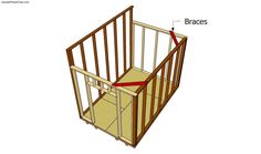 the diagram shows how to build a baby crib