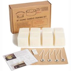 Candle Making Kit by Himalayan Trading Post Artisanal Candle, Candle Kit, Diy Candle Making Kit, Favorite Candle, Wax Cubes, Candle Kits, Candle Making Business, Artisan Candles, Fragrant Candles