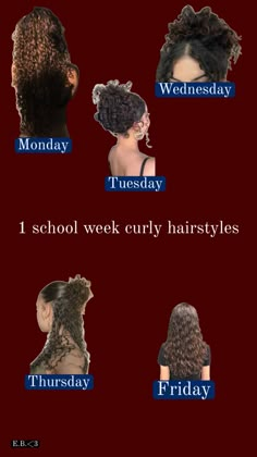 Different Curls Types, Curly Hairstyles For Everyday, Curly Hair 2 Braids, Protective Nighttime Hairstyles, Day Two Curly Hairstyles, Messy Claw Clip Hairstyles Curly Hair, How To Get Healthy Curly Hair