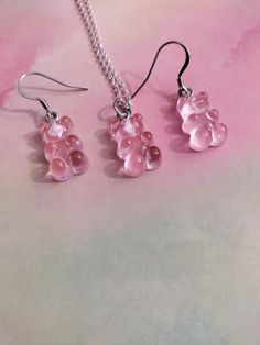 Pink and silver gummy bear necklace set Gummy Bear Necklace, Bear Necklace, Pink And Silver, Gummy Bear, Gummy Bears, Necklace Set, Jewelry Sets, Bears, Beauty Book