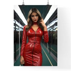 Introducing A Poster of standing on a subway - A Woman In A Red Dress our premium ART Print that captures the playful spirit and vivid imagination of modern art. This eye-catching series features vibrant prints, each one created with a bold and expressive palette that is sure to bring a burst of color and energy to any room.Our ART print is available in a range of sizes to perfectly suit your wall. For each print size, the print is carefully prepared to ensure the image retains its sharpness and Vibrant Prints, Suits You, Red Leather, Art Images, Red Dress, Modern Art, A Woman, Bring It On, Art Print