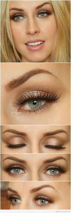 Brown Eyes Blonde Hair, Fair Skin Makeup, Makeup Mac, Nails Green, Beauty Make-up, Makijaż Smokey Eye