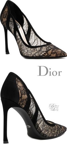 Black Lace Pumps, Dior Heels, Stile Blair Waldorf, Dr Shoes, Lace Pumps, Fashion Shoes Heels, Shoes Heels Classy, Designer Shoe