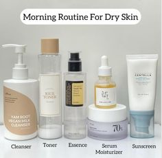 follow for more routine tips comment down your skin type. Toner For Glowing Skin, Milky Toner, Routine For Dry Skin, Rice Toner, Dry Skin Routine, Serum For Dry Skin, Embrace Natural Beauty