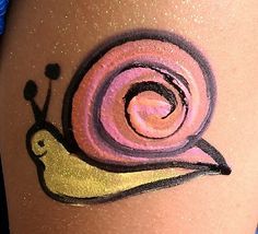 Snail Face Paint, Summer Face Paint, Face Paint Designs