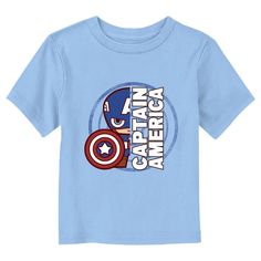 Now little ones can lose themselves in the pages of a comic book or the movie adventure of a lifetime with all their favorite Marvel superheroes! This Marvel Chibi Captain America Toddlers' Graphic T-Shirt features a cute version of Captain America standing tall alongside his superhero name written in bold white lettering across the front. It's time to get Marvel-ous with some awesome new officially licensed Marvel apparel for the entire family today! Chibi Captain America, Captain America T Shirt, Captain America Tshirt, Superhero Names, Marvel Clothes, Captain America Shield, Marvel Captain America, Movies Outfit, Graphic Tee Design