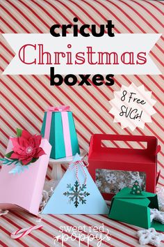 an image of christmas boxes with text overlay