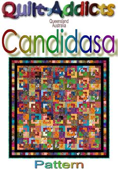 the cover of quilts and adidasa, featuring an image of colorful squares