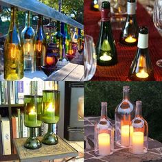 an image of bottles with candles in them on the app store's facebook page