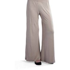 These stunning Palazzo pants from 24/7 Comfort Apparel feature an elastic waistband and soft construction for a comfortable and flattering fit for any body type. Available in a variety of show-stopping colors, the wide-leg design adds to the versatility of these stylish pants, making them an essential piece in every wardrobe. Color: Beige. Gender: female. Age Group: adult. Comfortable Stretch Wide Leg Pants, Comfortable Stretch Wide Leg Trousers, Comfort Stretch Solid Color Trousers, Chic Comfort Stretch Pants For Loungewear, Yoga Pants With Elastic Waistband And 4-way Stretch, Versatile High-waisted Stretch Pants, Comfortable Stretch Wide-leg Pants, Comfort Stretch Solid Straight Pants, Chic Comfort Stretch Full Length Pants