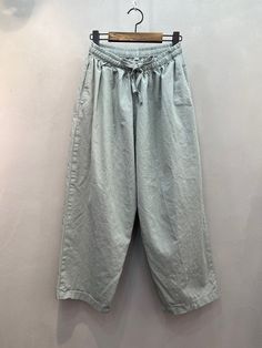 "Women's Organic Twill Cotton 100% Wide Legs Baggy Pants Size One size, good for US size 4-12 Waist width 32cm /12.6\" Length 82cm /32.3\" Fabric and Care Organic twill cotton 100% Machine washable and tumble dry Made in S Korea" Non-stretch Solid Color Casual Harem Pants, Trendy Baggy Harem Pants, Non-stretch Solid Color Wide Leg Cargo Pants, Non-stretch Wide Leg Cargo Pants In Solid Color, Spring Baggy Solid Color Pants, Baggy Solid Color Pants For Spring, Spring Solid Color Baggy Pants, Baggy Bottoms With Elastic Waistband, Spring Solid Baggy Harem Pants