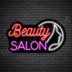 Hair Salon Neon Sign Beauty Salon Girl Face Neon Beauty Salon, Beauty Salon Sign Board Design, Salon Neon Sign, Salon Offers, Home Hair Salons, Beautiful Summer Wallpaper, Face Home, Neon Signs Home, Neon Flex