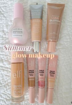 For when you wanna shine your brightest. #GlowRecipe #ELFCosmetics  Remember to follow! Summer Glow Makeup, Halo Glow, Glow Makeup, Makeup List, Makeup Help, Makeup Needs, Glowing Makeup, Makeup Looks Tutorial, Summer Glow