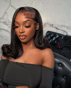 Bobcut Hairstyles, Frontal Wig Hairstyles, Classy Hairstyles, Wig Styling, Birthday Hairstyles, Graduation Hairstyles, Frontal Hairstyles, Dope Hairstyles, Looks Black