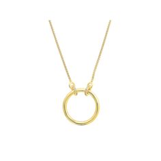 Love the way you look with this 14k gold over sterling silver circle necklace. Click on this JEWELRY & WATCHES GUIDE to learn about fit, styles, materials and more! Love the way you look with this 14k gold over sterling silver circle necklace. Click on this JEWELRY & WATCHES GUIDE to learn about fit, styles, materials and more! FEATURES Chain length: 17 in. + 2-in. extender Chain type: mesh Clasp: lobster-claw Nickel free Metal: sterling silver Plating: 14k gold Finish: polishedSTONE DETAILS Sto Zirconia Necklace, Cubic Zirconia Necklace, Silver Circle, More Love, Circle Necklace, Chain Lengths, Lobster Claw, Chain Length, Gold Finish