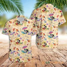 Mickey Aloha Shirt Mickey Mouse Hawaiian Shirt Summer Mickey And Minnie Mouse Best Hawaiian Shirts The Hawaiian shirt embodies the spirit of laid-back elegance. With its vibrant, tropical patterns and lightweight fabric, it captures the essence of leisure and relaxation. These shirts, often made from breathable materials like cotton or silk, boast colorful floral or nature-inspired designs, reflecting the beauty of the islands. Their loose, comfortable fit and short sleeves make them ideal for w Multicolor Cotton Hawaiian Shirt With All Over Print, Hawaiian Cotton Shirt With Sublimation Print, Hawaiian Multicolor Top With All Over Print, Hawaiian Multicolor Tops With All Over Print, Tropical All Over Print Tops For Beach Season, Patterned Shirt With All Over Print For Vacation, Patterned Tops With All Over Print For Vacation, Cotton Hawaiian Shirt With Sublimation Print For Vacation, Multicolor Cotton Hawaiian Shirt With Sublimation Print