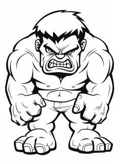 an angry cartoon character with big muscles