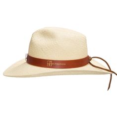 Ocean Western is a Southern-inspired Panama hat made for the long haul. It features a 3 ½” stiffened brim with raised edges and a wire to hold its shape. Handwoven from 100% Toquilla straw and finished with a handcrafted leather hatband, teardrop pinched crown and a sea turtle pin for details. The Ocean Western Panama hat was created with the purpose of donating 5% of each Ocean Western sold to the Sea Turtle Conservancy, the world’s oldest sea turtle research and conservation group that carries Adjustable Straw Fedora With Flat Crown, Adjustable Flat Crown Toquilla Straw Hat, Curved Brim Straw Hat For Ranch, Leather Hat Bands For Ranch In Summer, Leather Hat Bands For Summer Ranch, Leather Hat Bands For Summer Ranch Events, Adjustable Flat Brim Fedora In Natural, Adjustable Flat Brim Natural Fedora, Adjustable Natural Fedora With Flat Brim