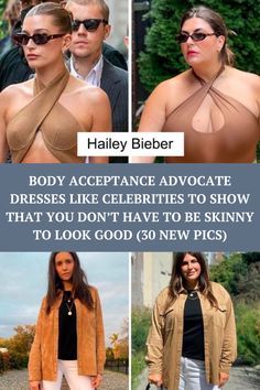 three different pictures of women wearing bras and jackets