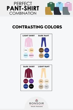 #perfectColorCombinations Gentlemen Etiquette, Dress Man, Three Color Combinations, Colour Correction, Colors Combinations, Grey Chinos, Men Fashion Casual Shirts, Men's Outfits