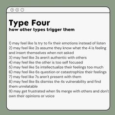 Type 4 Enneagram, Understanding People, Type 4