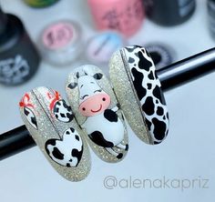 Lily Nails, Animal Nail Art, Valentine Nail Art, Cute Spring Nails, Animal Print Nails, Nail Designs Glitter, Xmas Nails