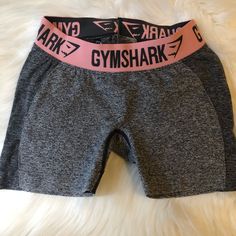 Brand New! Pink Fitted Athletic Shorts With Elastic Waistband, Fitted Pink Athletic Shorts, Pink Fitted Casual Athletic Shorts, Sporty Fitted Pink Shorts, Sporty Pink Fitted Shorts, Gym Shark Shorts, Gymshark Joggers, Fancy Fits, Gymshark Flex Leggings