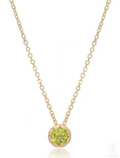 Twee Peridot Pendant - The Jewelz Luxury Peridot Pendant Necklace, Peridot Pendant, Solid Gold Chains, Gold Chain, Gold Chains, Birthstone, Solid Gold, Timeless Fashion, Gemstones