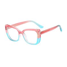 Add a touch of elegance to your look with the Ralferty Women's Full Rim Square Cat Eye Tr 90 Acetate Eyeglasses F82098. These stunning glasses are a must-have accessory for any fashion-forward woman. Featuring a solid pattern design, these eyeglasses are crafted with meticulous attention to detail. The full rim square cat eye frame adds a stylish flair to your overall look. Made from high-quality acetate, these glasses are not only fashionable but also durable. With their versatile design, these Elegant Pink Acetate Sunglasses, Elegant Multicolor Sunglasses For Summer, Cat Eye Eyeglasses, Blue China, Cat Eye Frames, Eyewear Accessories, Solid Pattern, Prescription Lenses, Cat Eye