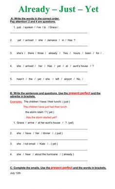 the worksheet is shown for students to learn how to write and use them