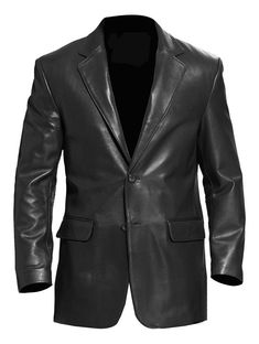 Black Black Leather Blazer, Stylish Blazer, Winter Trench Coat, Distressed Jacket, Riders Jacket, Style Coat, Aviator Jackets, Leather Jacket Black, Leather Blazer