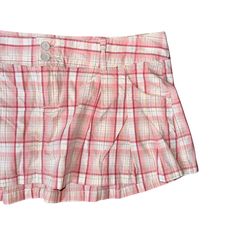 Hollister Plaid Micro Mini Skirt Size 3 Nwt Y2k Style Summer Lined Skort, Y2k Style Summer Lined Skirt, Y2k Summer Lined Skirt, Y2k Style Lined Skort For Spring, Y2k Style Summer Pleated Skirt, Y2k Style Tiered Skirt For Summer, Y2k Style Mini Skort With Lined Skirt, Y2k Short Skirt For Spring, Y2k Style Short Skirt For Spring