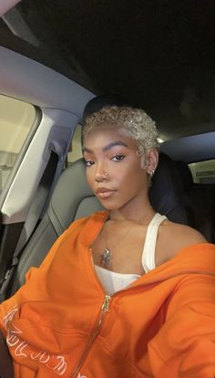 Short Blonde On Black Women, Bald Natural Hair Styles Black Women, Waves On Black Women Short Hair, 613 Short Hair Black Women, Big Chop Dyed Hair, Blonde Low Cut Black Women, Fade On Black Women, Blonde Short Cut For Black Women, Ash Blonde Short Hair Black Women