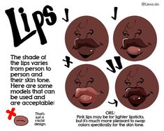 instructions for how to use lip stickers on your lips and cheeks in the shape of lips