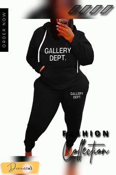 Plus Size Hoodies Sweatshirt and Pants 2 Pieces Sets Grey Street, Pink Street, Red Street, Winter Plus Size, Green Street, Sport Sweater, Plus Size Two Piece, Plus Size Hoodies, Pants Suit