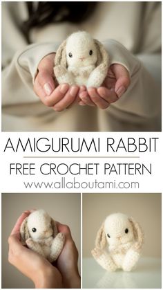 the amigurmi rabbit is free crochet pattern and it's easy to make